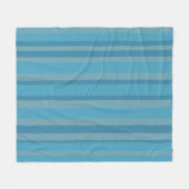 Blau gestreift monochrom fleecedecke (Vorderseite (Horizontal))