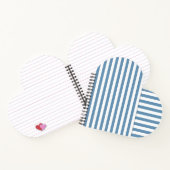 blau gestreift notizblock (Innenseite)