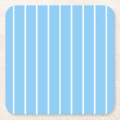 blau gestreift rechteckiger pappuntersetzer (Vorderseite)