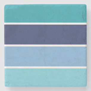 blau gestreift steinuntersetzer