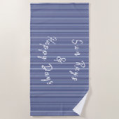 blau gestreift strandtuch (Vorderseite)