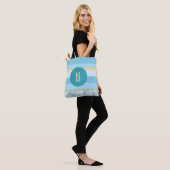 Blau gestreift tasche (Am Model)