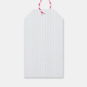 Blau gestreift Taufe Dankeschön  Geschenkanhänger (Rückseite)