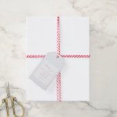 Blau gestreift Taufe Dankeschön  Geschenkanhänger (Mit Garn)