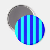 Blau gestreifter Magnet (Vorderseite/Rückseite)