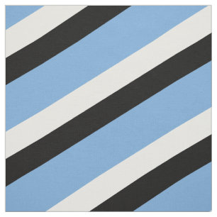Blau, gestreiftes Schwarzweiss-Muster Stoff