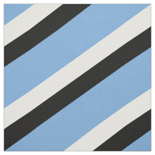Blau, gestreiftes Schwarzweiss-Muster Stoff