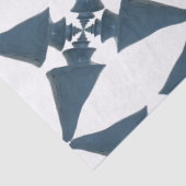 Blau gestrichen japanische Wunder Muschel Küstenmu Seidenpapier (Detail)