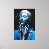 blau gestrichen leinwanddruck (Vorderseite)