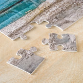 blau gestrichene englische Telefonbox, Zypern, Puzzle (Seite)