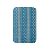 Blau gestrickter Hintergrund Badematte (Vorderseite Vertikal)