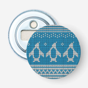 Blau gestrickter Hintergrund Flaschenöffner