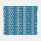 Blau gestrickter Hintergrund Fleecedecke (Vorderseite (Horizontal))