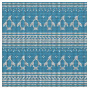 Blau gestrickter Hintergrund Stoff