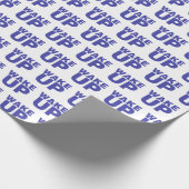 Blau geweckt geschenkpapier (Ecke)