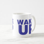 Blau geweckt kaffeetasse (VorderseiteRechts)