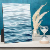 Blau gewellt fotoplatte (Seite)