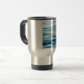 Blau gewellt reisebecher (Vorderseite Links)