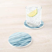 Blau gewellt sandstein untersetzer (Seite)