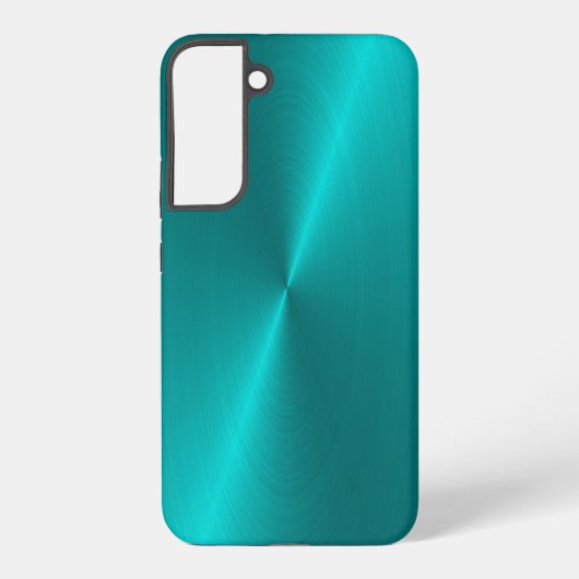 Blau glänzende Imitate Metall Samsung Galaxy Gehäu Samsung Galaxy Hülle (Rückseite)