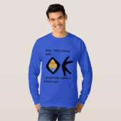 Blau "Gleam in Eye"- langärmelig Boomerang T-Shirt (Vorne ganz)