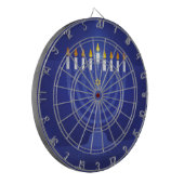 Blau glücklich hanukkah dartscheibe (Vorderseite Links)