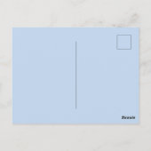 Blau Glücklicher Ruhestand Postkarte (Rückseite)