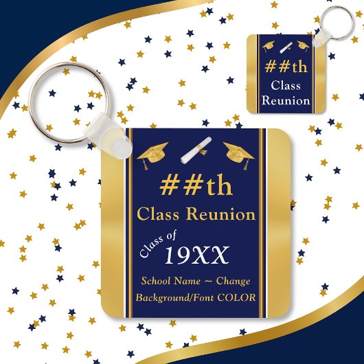 Blau, Gold, Class Wiedersehen-Favoriten, Class-Wie Schlüsselanhänger