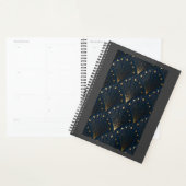 Blau-Gold-Dekorationsmuster Planer (Anzeige)