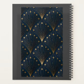 Blau-Gold-Dekorationsmuster Planer (Rückseite)