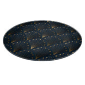 Blau-Gold-Dekorationsmuster Schneidebrett (Ecke)