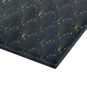 Blau-Gold-Dekorationsmuster Schneidebrett (Ecke)