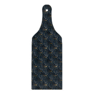 Blau-Gold-Dekorationsmuster Schneidebrett