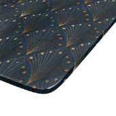 Blau-Gold-Dekorationsmuster Schneidebrett (Ecke)