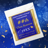 Blau, Gold, FARBEN ändern, Wiedersehen-Geschenktas Geschenktütchen