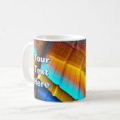 Blau-Gold Metallisches Muster 33 Kaffeetasse (Vorderseite Links)