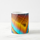 Blau-Gold Metallisches Muster 33 Kaffeetasse (Mittel)
