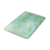 Blau & Gold Moderne Marmorplatte Abstrakt Badematte (Schrägansicht)