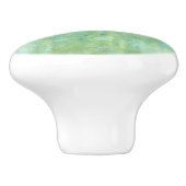 Blau & Gold Moderne Marmorplatte Abstrakt Keramikknauf (Seitenansicht)