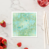Blau & Gold Moderne Marmorplatte Abstrakt Serviette (Beispiel)
