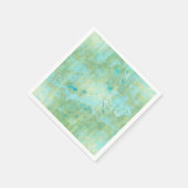 Blau & Gold Moderne Marmorplatte Abstrakt Serviette (Ecke)