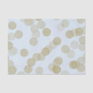 Blau & Gold Schimmer Glitter Punkte Seidenpapier