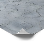 Blau, Gold und Beton Poster (Ecke)