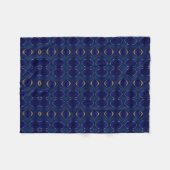 Blau-goldene abstrakte Decke (Vorderseite (Horizontal))
