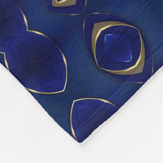 Blau-goldene abstrakte Decke (Ecke)