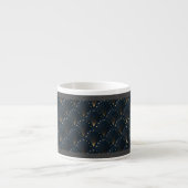 Blau-goldenes Dekorationsmuster Espressotasse (Vorderseite)