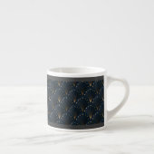 Blau-goldenes Dekorationsmuster Espressotasse (Rechts)