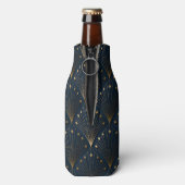 Blau-goldenes Dekorationsmuster Flaschenkühler (Flasche Rückseite)