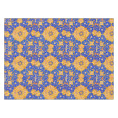 Blau-goldenes persisches Ornament Tischdecke (Vorderseite (Horizontal))
