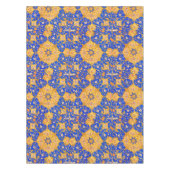 Blau-goldenes persisches Ornament Tischdecke (Vorderseite)